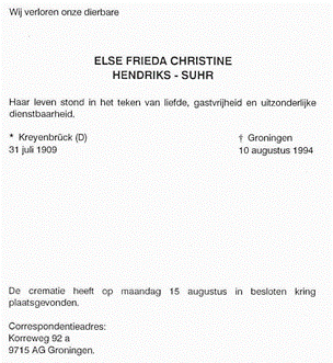 Overl Els Hendriks-Suhr
